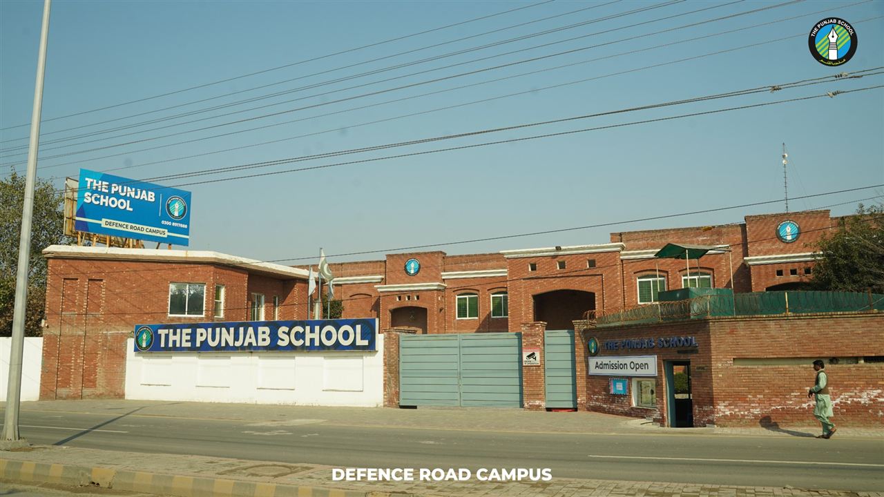The Punjab School Defence Road Campus seen from the street